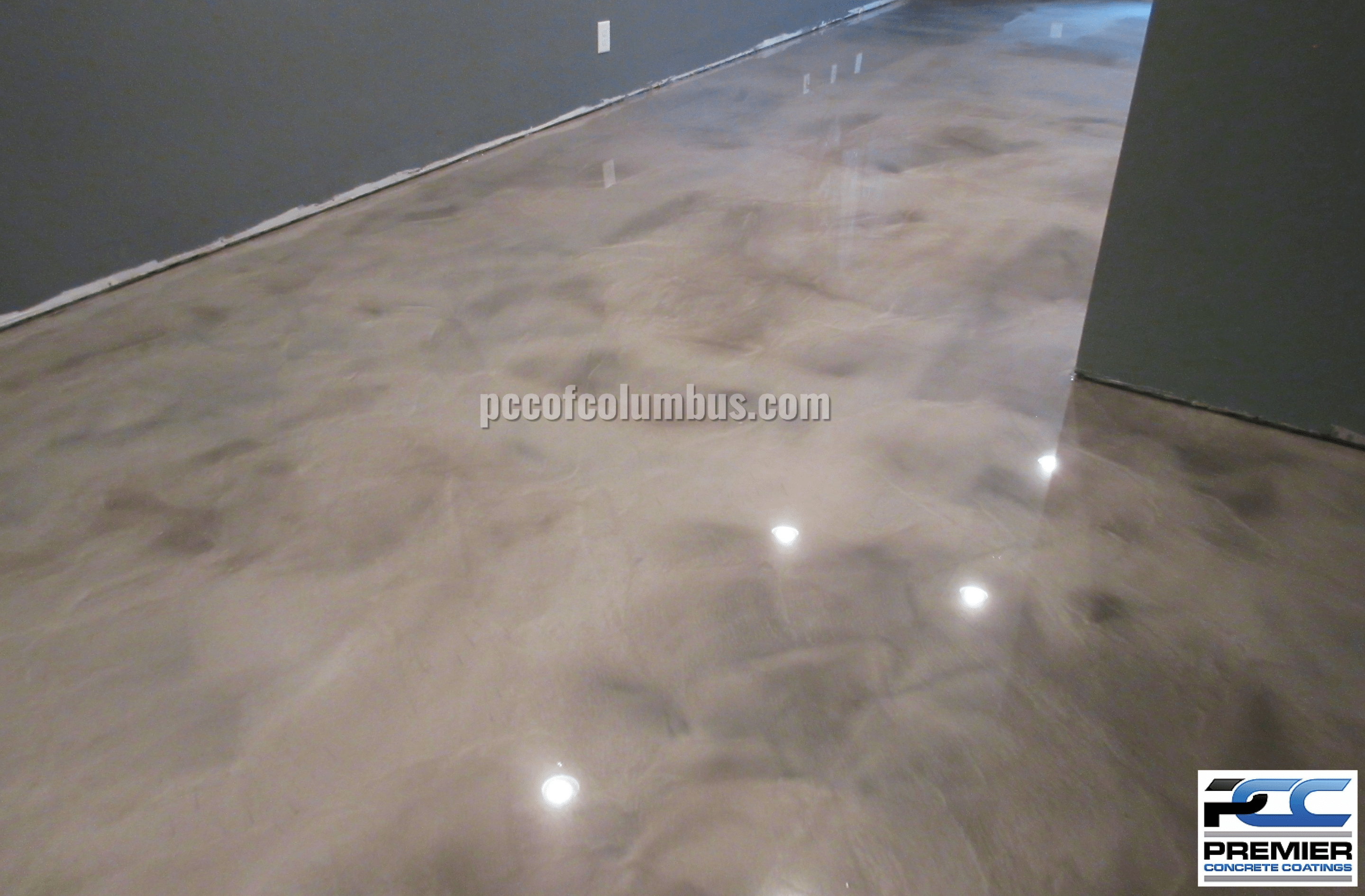 Epoxy Basement Concrete Stain Marysville Ohio
